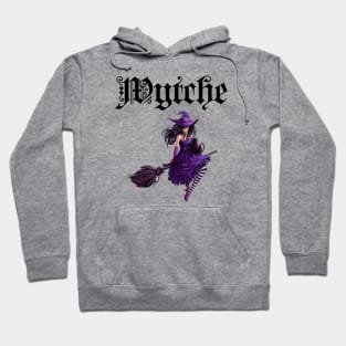 Wytche - with a Pretty Witch Flying on a Broom Hoodie